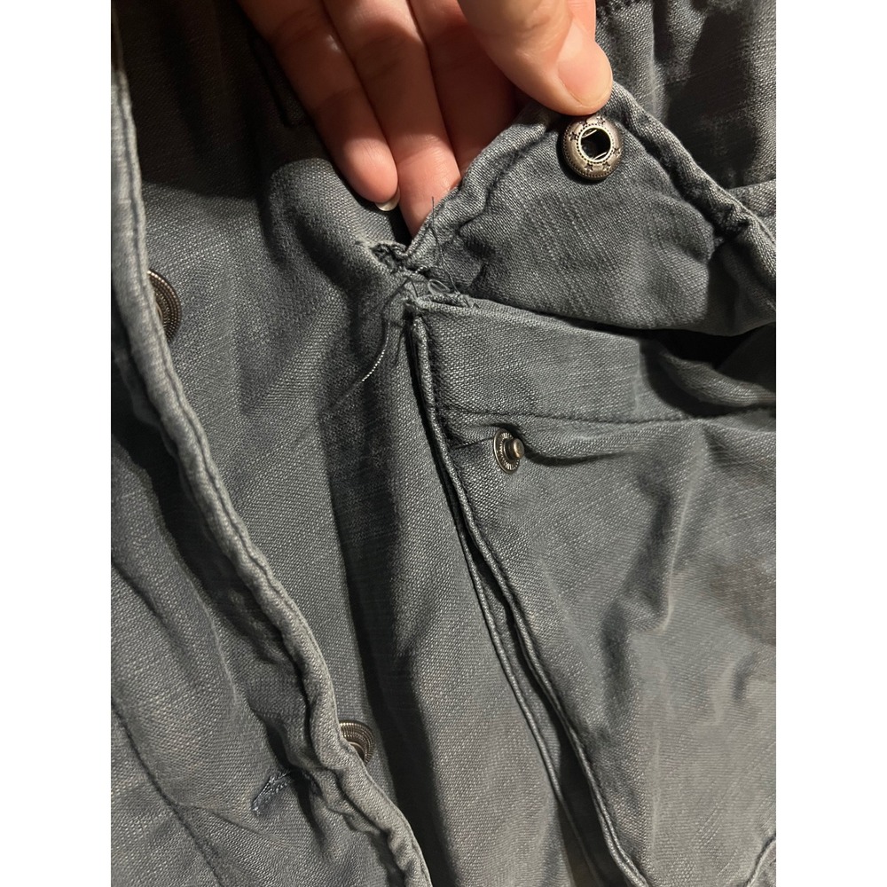 Free People Not Your Brother's Surplus Utility Jacket Charcoal Gray Womens XS - Picture 5 of 15
